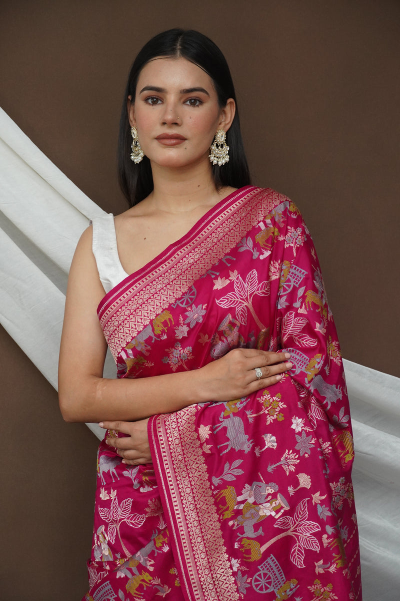 Pure Katan Silk Saree