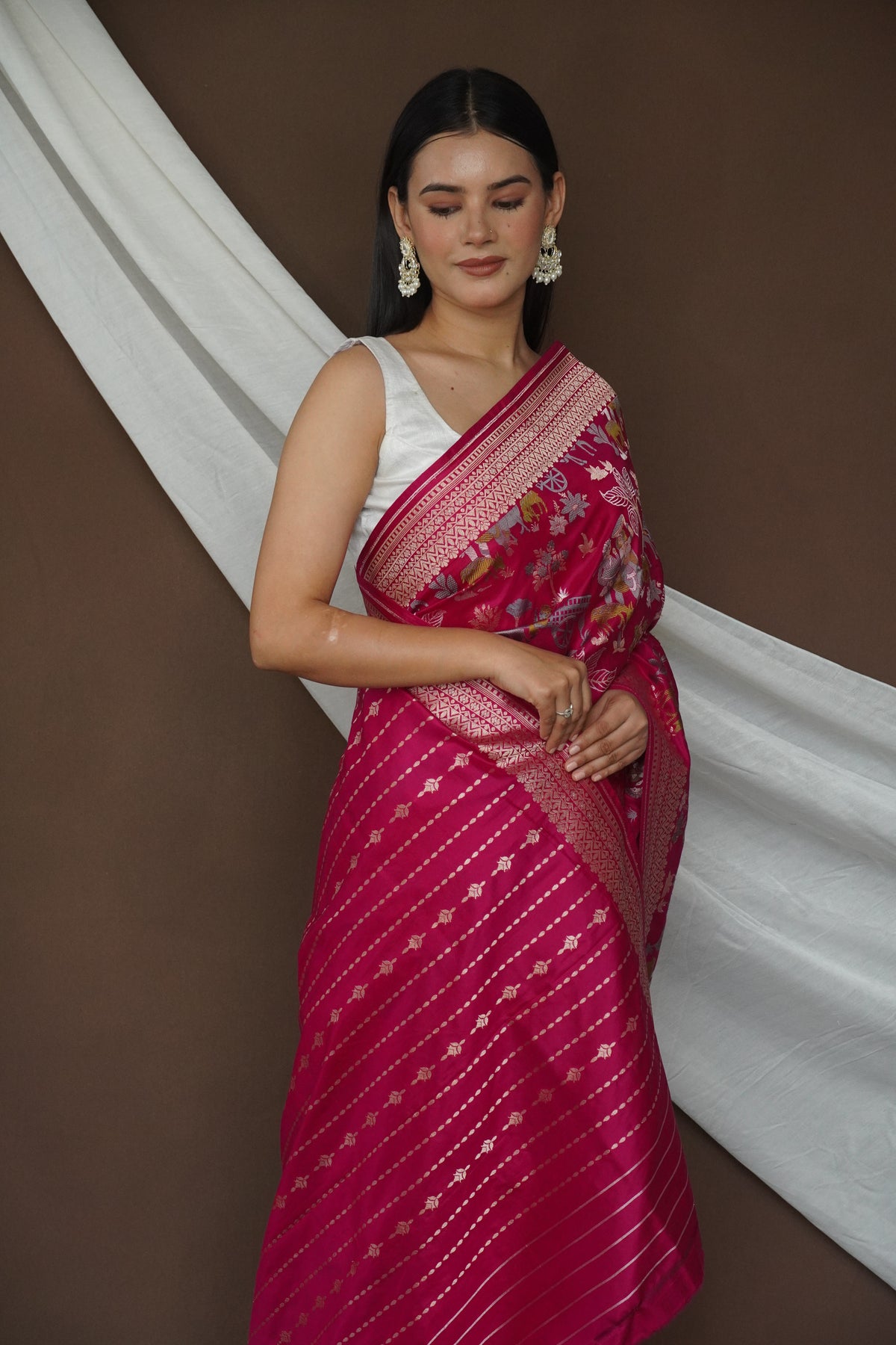 Pure Katan Silk Saree