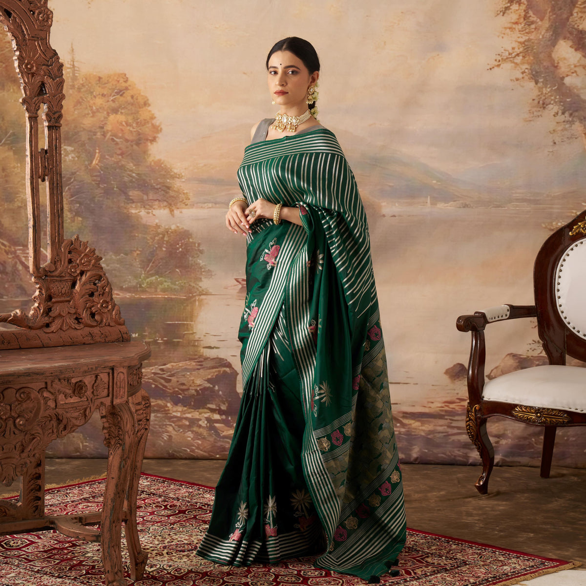 Pure Katan Silk Saree