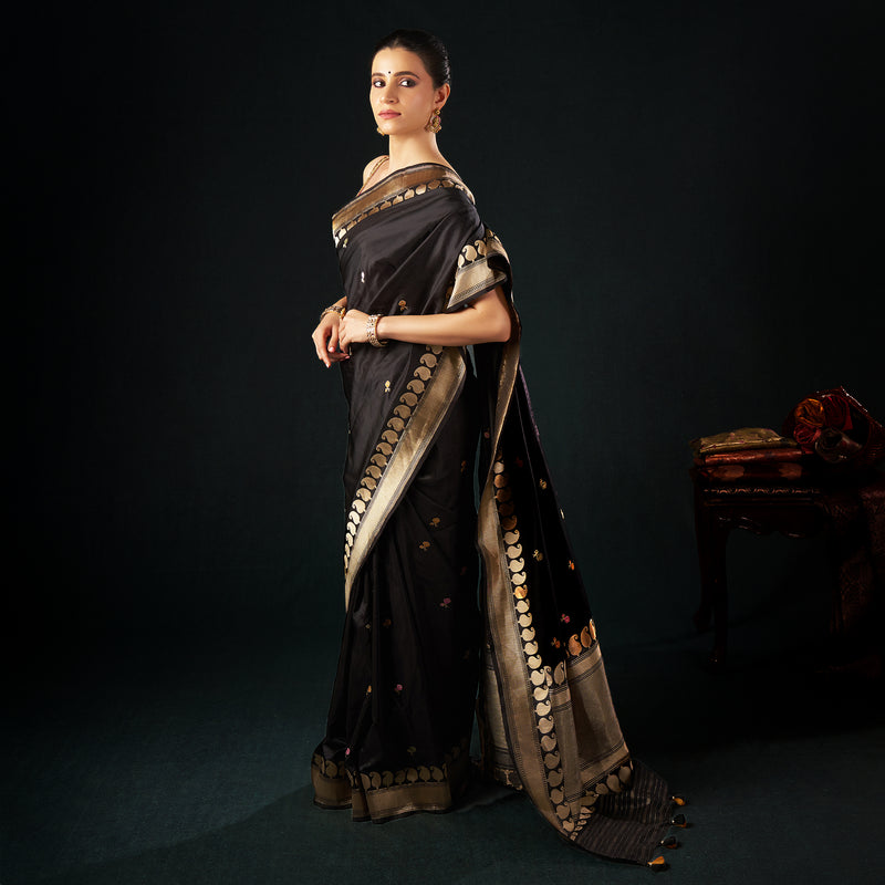 Pure Katan Silk Handloom Saree