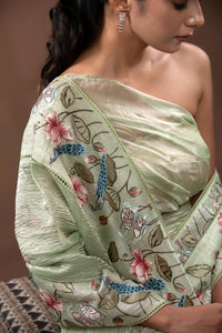 Organza Crush Tissue Saree