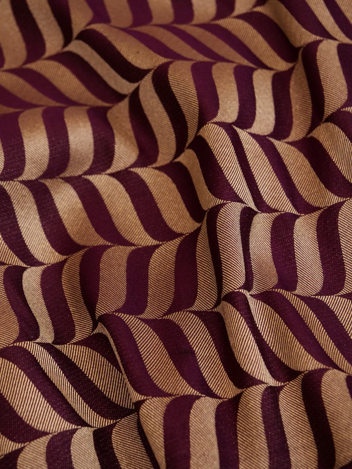 Pure Satin Silk woven with Abstract design