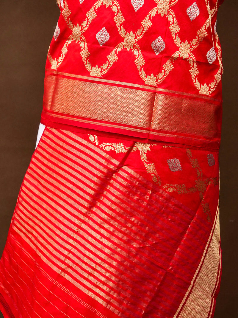 Handloom Kadwa Dupatta in Katan Silk